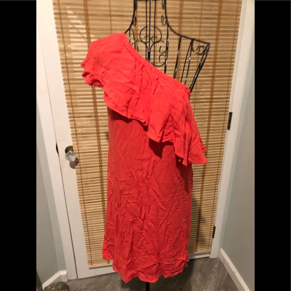 NWOT WAYF Brand One-Shoulder Ruffle Dress, Size Small